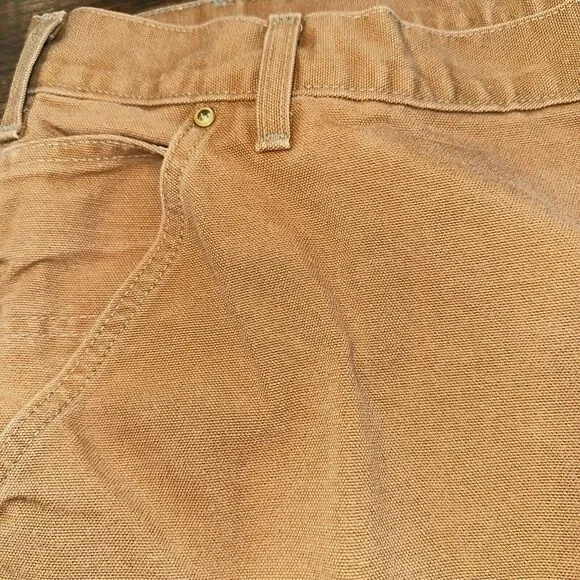 Vintage Carhartt‎ B01 BRN Brown Double Knee Work Wear Pants Mens 42(40)X32